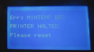 EROR_ MINTEMP BED PRINTER HALTED ANYCUBIC MEGAZERO 2.0