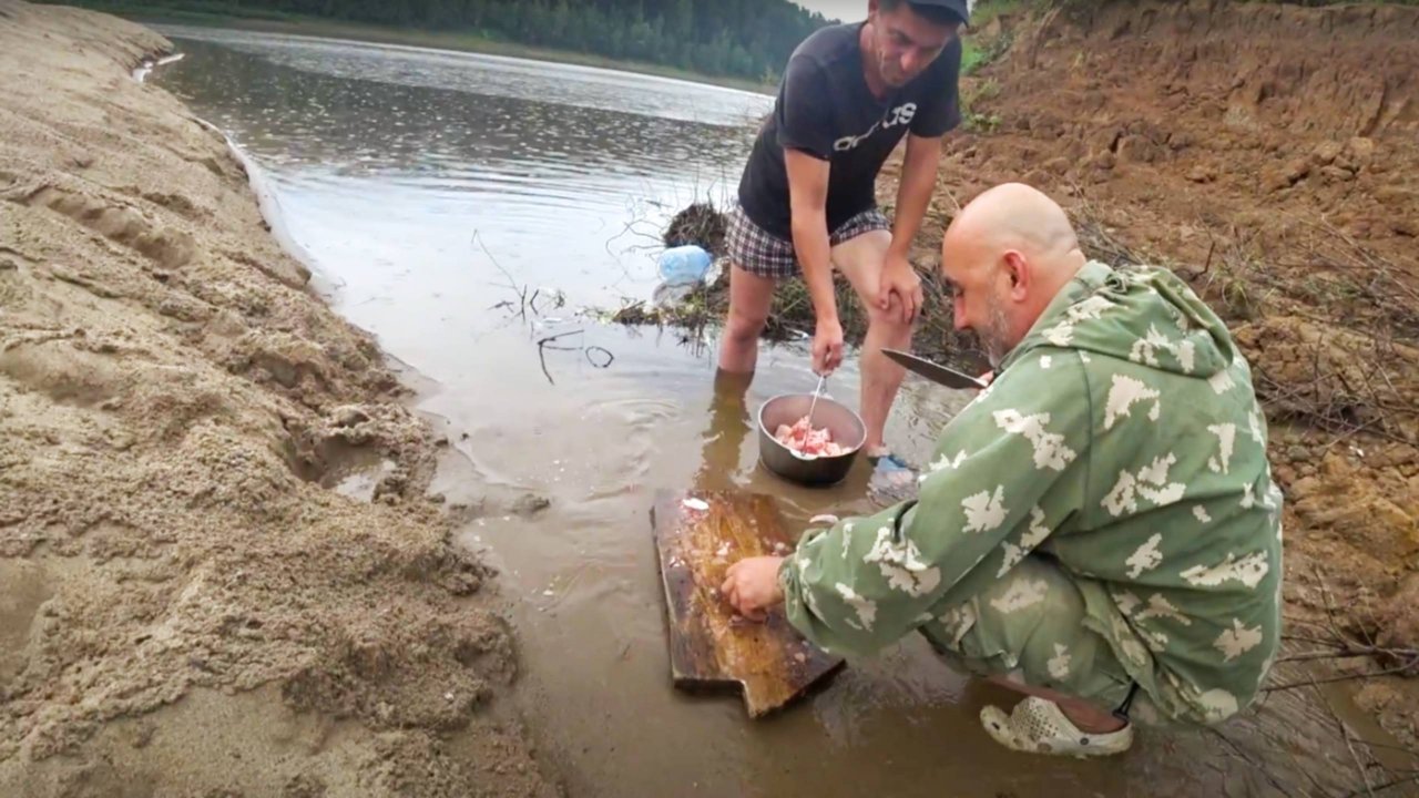 Рыбалка на Вятке. Чахохбили на Финской свече.