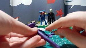 нубик и фиолетовый из игры Роблокс а ещё обновление слендермена