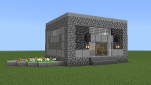 Как построить магазин одежды в майнкрафт за 13 минут.