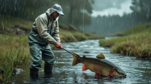 Простая рыбалка на поплавок