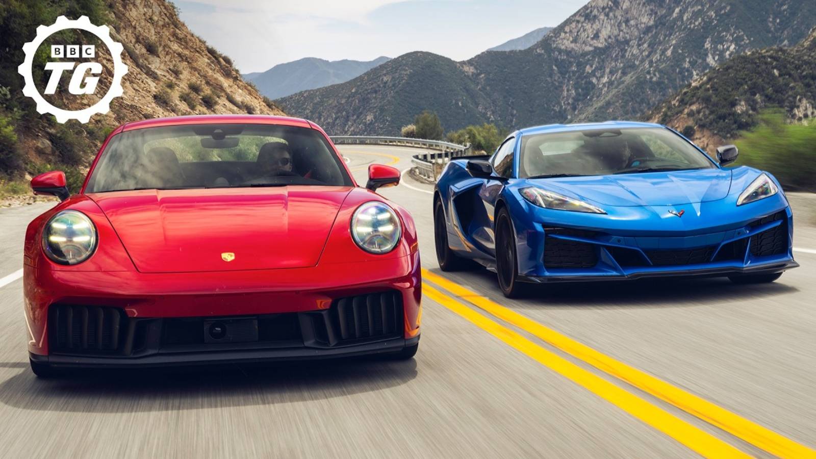 Top Gear: Corvette E-Ray против Porsche 911 GTS - ИДЕАЛЬНЫЕ современные спорткары?