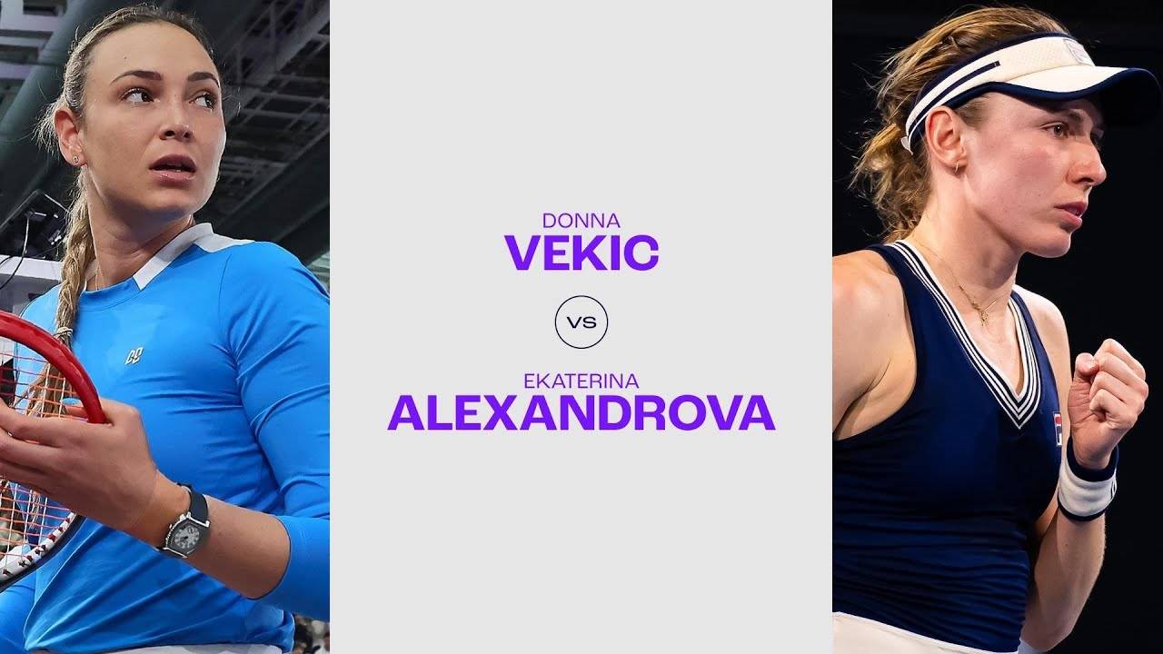 25.06.2024. Екатерина Александрова - Донна Векич. WTA Bad Homburg. Ekaterina Alexandrova-Donna Vekic