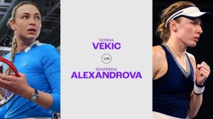 25.06.2024. Екатерина Александрова - Донна Векич. WTA Bad Homburg. Ekaterina Alexandrova-Donna Vekic
