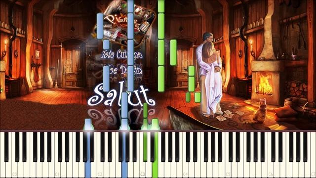 Salut (Joe Dassin, Toto Cutugno) piano tutorial [НОТЫ + MIDI] смотреть онлайн