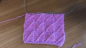 Узор спицами для пледа и плечевых изделий