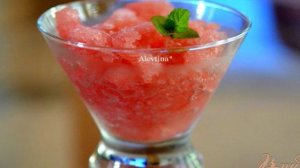 Арбузная гранита с водкой