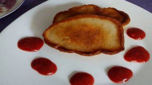 Карамелизованные оладьи