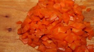 Салат с ветчиной, морковью и картофелем