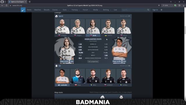 ПРОГНОЗ! Team Spirit vs. G2 — КУДА СТАВИТЬ? | ESWC 2024 | 18.07.24