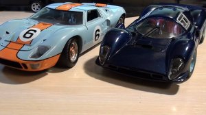 1/18 Ford GT40 и 1/18 Ferrari 412P (330 P4) в серии Jouef Evolution от Revell