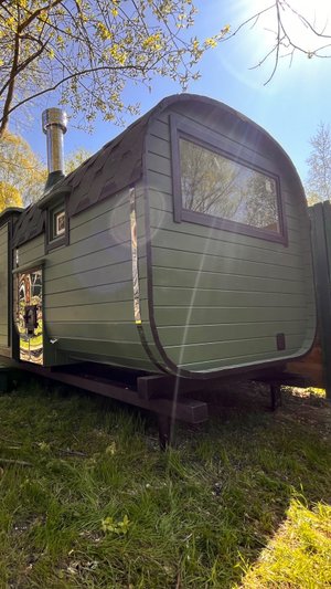 Баня 4,5м квадро  с ПАНОРАМНЫМ окном в парной !