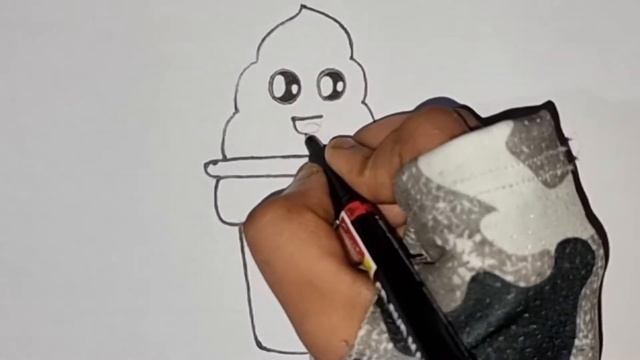 cutest icecream drawing | eng shirin muzqaymoq chizmasi | милый рисунок мороженого | DFK Jes ART