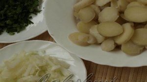 Постный картофельный салат с оливками