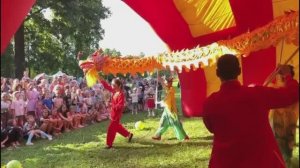 Комбо: веера(3), дракон, лев. 5 артистов