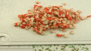 Оладьи с кукурузой и крабовыми палочками
