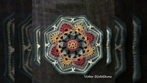 Вязание крючком в технике Персидская плитка