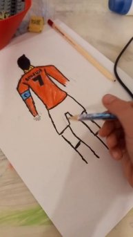нарисовал Криштьяну Роналду