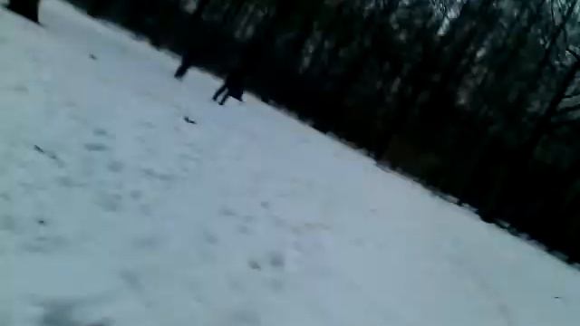 Атака зомби со снежками