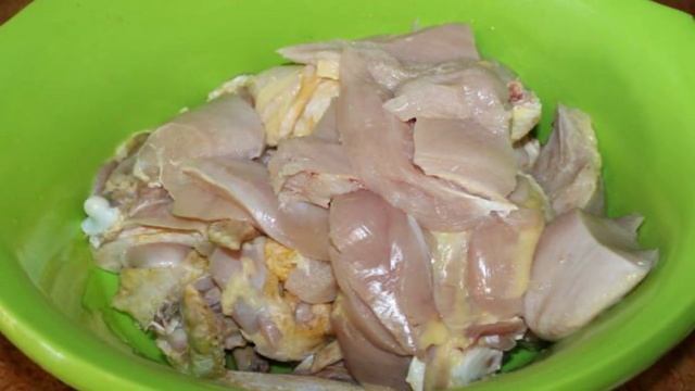 Шашлык из курицы в майонезе