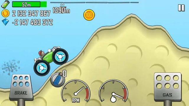 Развиваем максимальную скорость на электрокаре в игре на андроид Hill Climb Racing смотреть онлайн