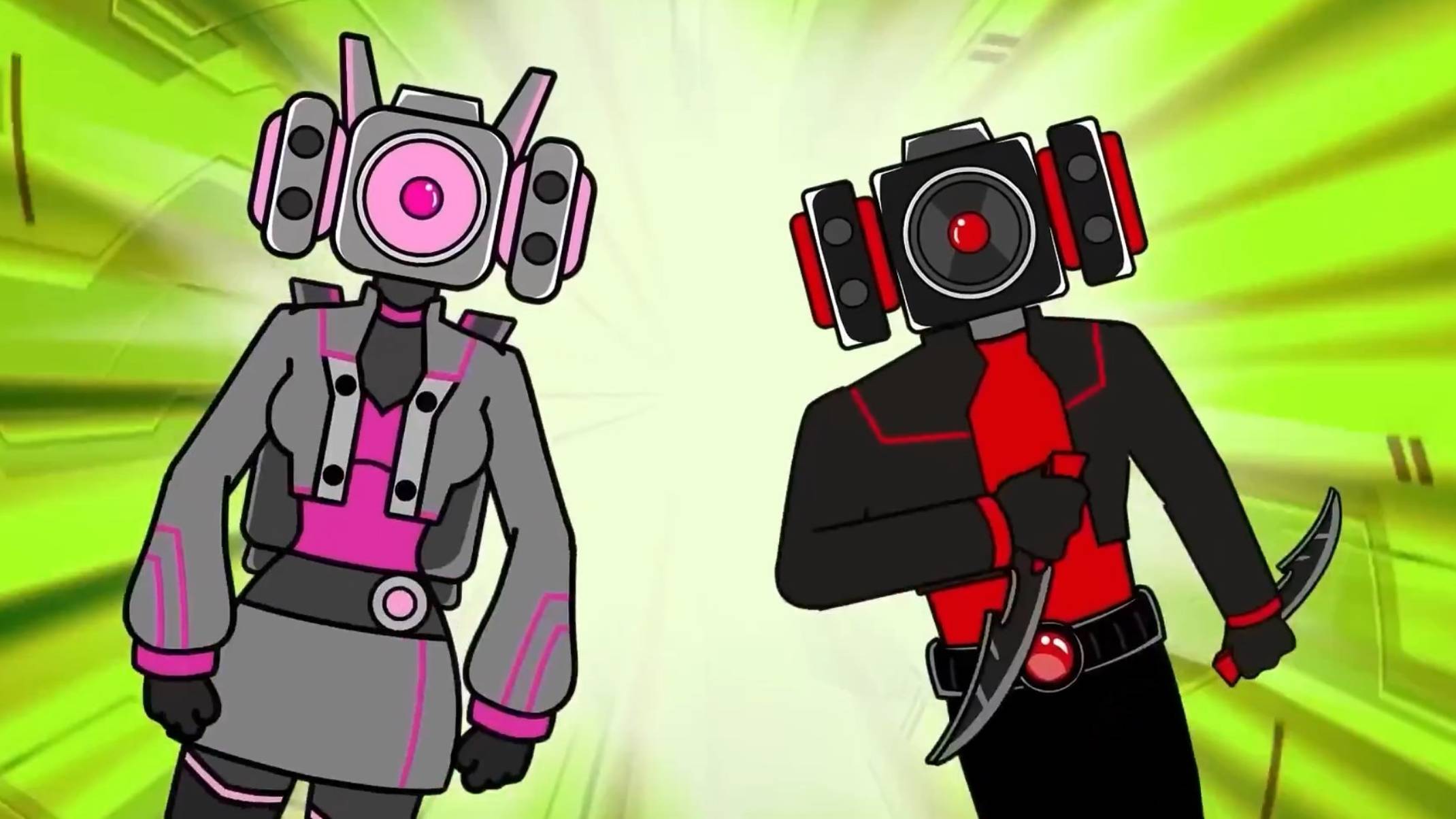 Тёмный Спикермен влюбился в Спикервумен Скибиди Туалет, Анимация Мультик смотреть онлайн