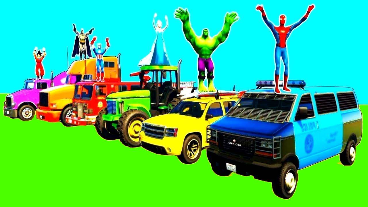 Мультики для детей про Машинки и Водные Мотоциклы для детей и супергероев мультфильм для детей