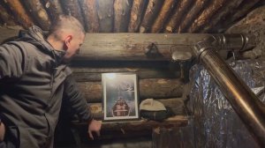 ЗЕМЛЯНКА пришли ПЕРВЫЕ МОРОЗЫ МИНИ ПЕЧЬ своими руками УХА из ФОР (2)