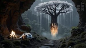 Magical Rotating Tree with Soothing Music Tracks – Meditation & Sleep Ambience