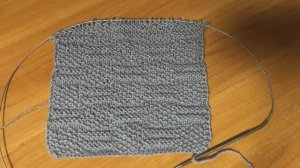 Вариант теневого узора спицами