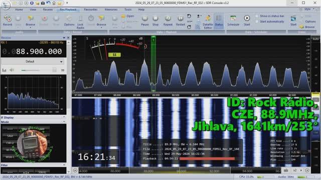 29.05.2024 13:21UTC, [Es], Rock Rádio, Чехия, 88.9МГц, 1641км, ~200Ватт