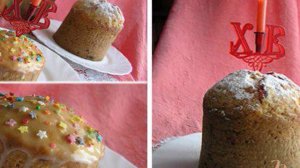 Творожный кекс с вишней