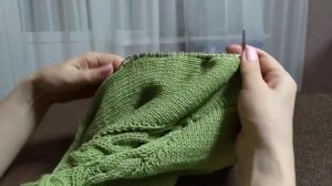 Вязание рукава из проймы Часть 3