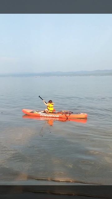 Юный сапбордист