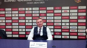 Пресс-конференция главного тренера ХК Торпедо-Горький Алексея Исакова после победы над Динамо СПб