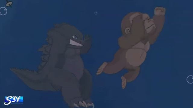 МАЛЫШ ГОДЗИЛЛА, против МАЛЫША (Кинг) КОНГА, Это было мило и забавно 😂😀🤣🥰😍! смотреть онлайн