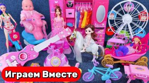 Играем с Барби 🎀 Распаковка красивого набора принцессы 🎀 обзор игрушек 🎀 видео для детей