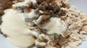 Грибы фаршированные курицей