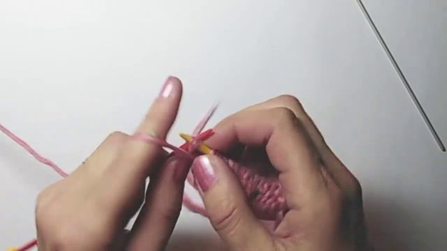 Вяжем на спицах. Узор Косы. смотреть онлайн