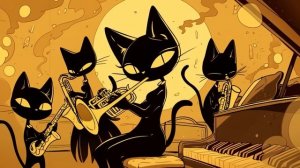 Элегантные Черные кошки. Джазовая ночь