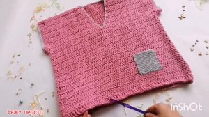 Такой простой жилет свяжешь за 2 дня~Жилетка крючком для новичков