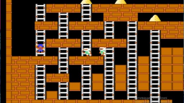 Lode Runner. 43 уровень прохождение!!! смотреть онлайн