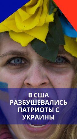 Украинцы, сбежавшие в США, срывают акцию «Бессмертный полк». Смотрите, что они творят в Вашингтоне