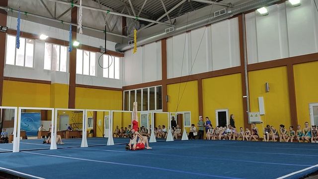ЖП 1 юношеский, Вергунова Софья - Коновалова Арина, ШСА ОСЬ, Комбинированное упражнение