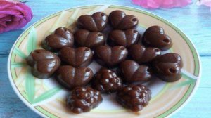 Желейные конфеты со слив на агар-агаре