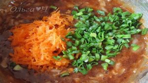 Оладьи из икры с луком и морковью