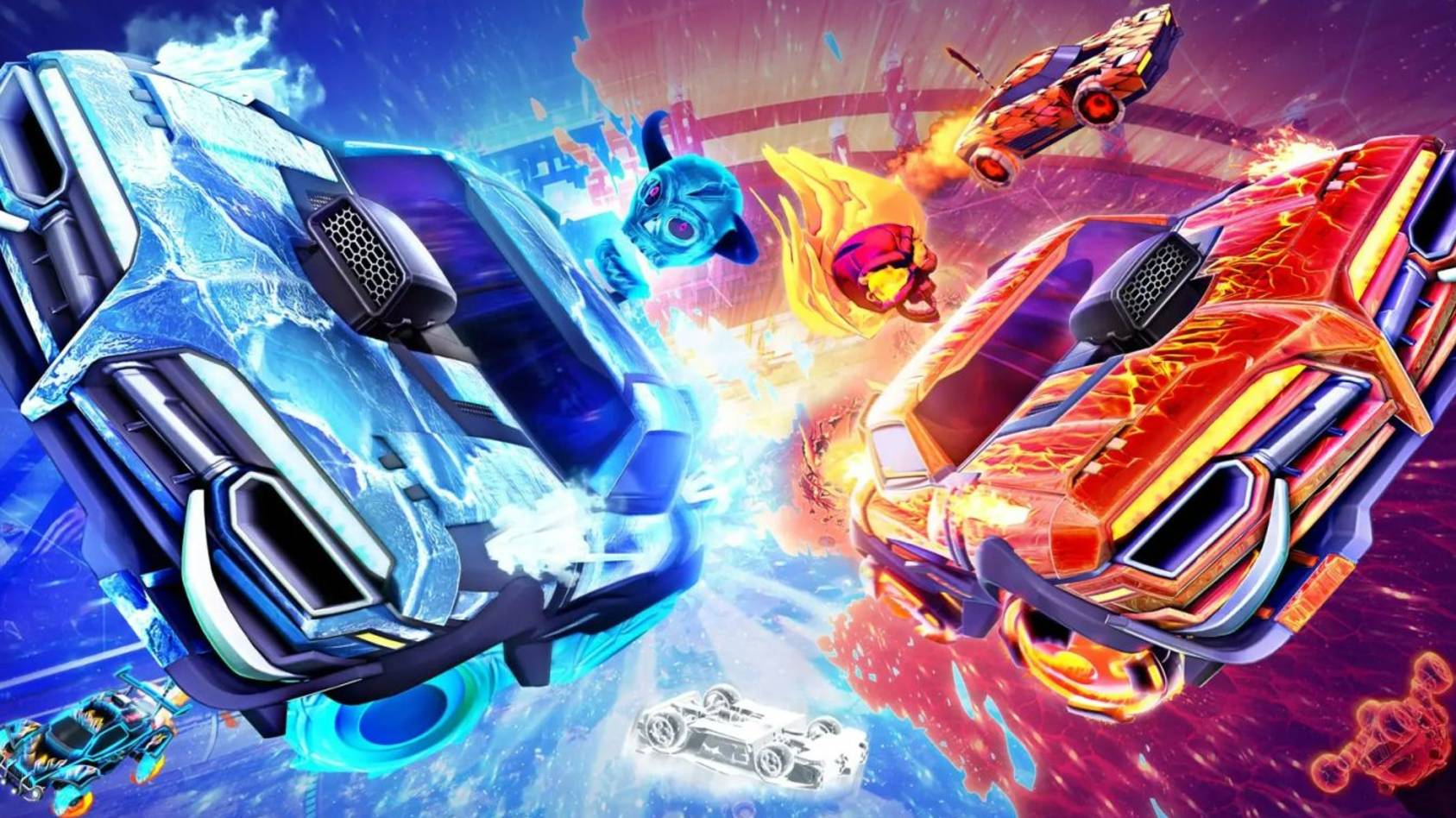 Играем в футбол на машинах Rocket League смотреть онлайн