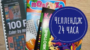 Челлендж раскрашиваю 24 часа раскраски по номерам