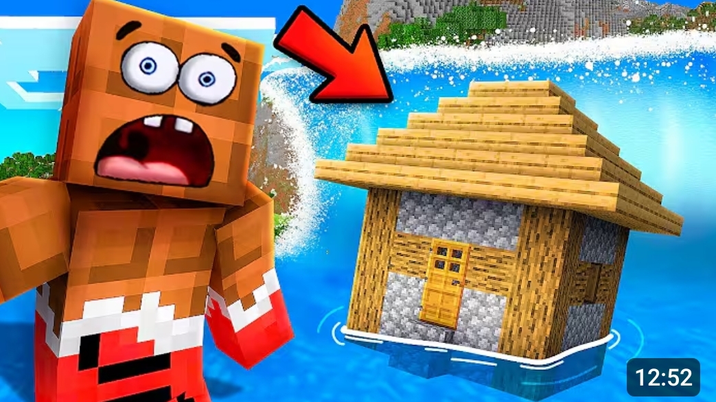 ЧТО СЛУЧИЛОСЬ С Моим СТРАННЫМ ДОМОМ На ВОДЕ в МАЙНКРАФТ?! Minecraft