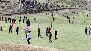 Скачки в с. Ансалта.Двух летки на 1 круг.3.05.2025